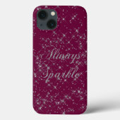 Sparkle Silver Glitter Case-Mate iPhone Case (Achterkant)