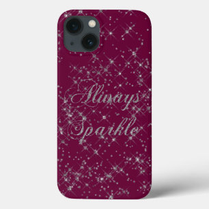 Sparkle Silver Glitter iPhone 13 Hoesje