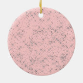 Sparkle Silver Glitter Keramisch Ornament (Achterkant)