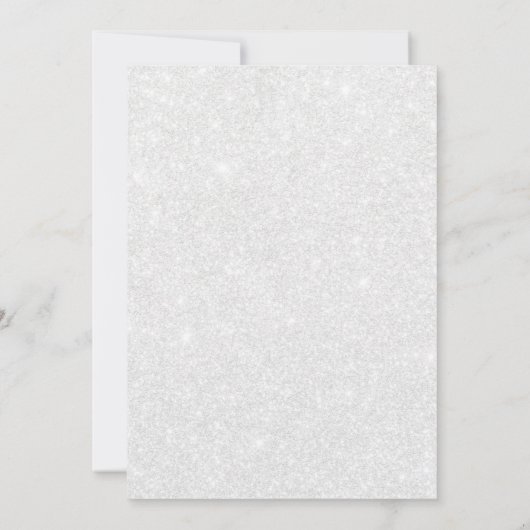 Sparkle Silver Nuestra Boda Tweetalig Kaart (Achterkant)