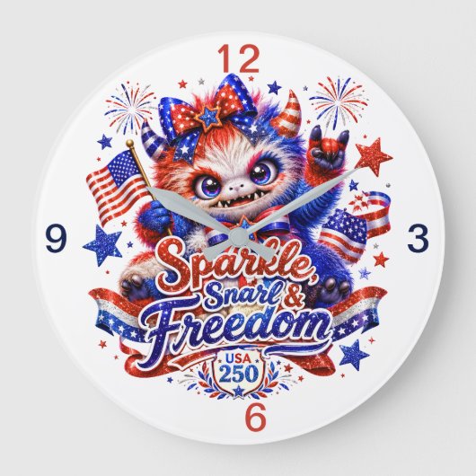 Sparkle, Snarl, Freedom (aandenken) Grote Klok (Voorkant)