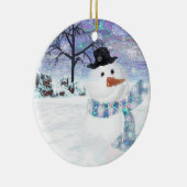 Sparkle Snowman Keepsake Ornament (Rechts)