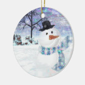 Sparkle Snowman Keepsake Ornament (Links)
