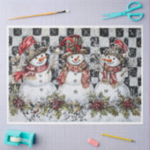 Sparkle Snowman Tissuepapier (Craft)