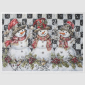 Sparkle Snowman Tissuepapier (Voorkant)