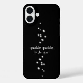 Sparkle Sparkle Little Star Black Starlight iPhone 16 Plus Hoesje