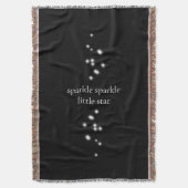 Sparkle Sparkle Little Star Black Starlight Deken (Voorkant Verticaal)