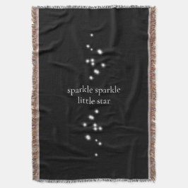 Sparkle Sparkle Little Star Black Starlight Deken