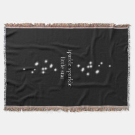 Sparkle Sparkle Little Star Black Starlight Deken