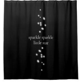 Sparkle Sparkle Little Star Black Starlight Douchegordijn