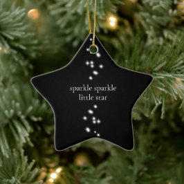 Sparkle Sparkle Little Star Black Starlight Keramisch Ornament
