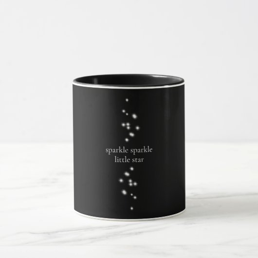 Sparkle Sparkle Little Star Black Starlight Mok (Midden)