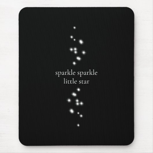 Sparkle Sparkle Little Star Black Starlight Muismat (Voorkant)