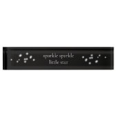 Sparkle Sparkle Little Star Black Starlight Naambordje (Voorkant)