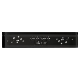 Sparkle Sparkle Little Star Black Starlight Naambordje