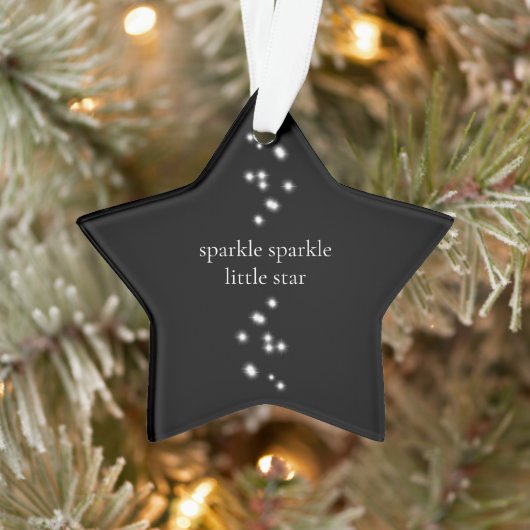 Sparkle Sparkle Little Star Black Starlight Ornament (Boom)