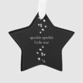 Sparkle Sparkle Little Star Black Starlight Ornament (achterkant)