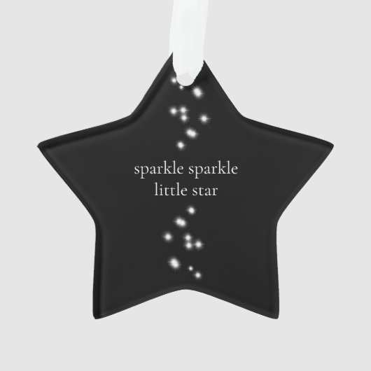 Sparkle Sparkle Little Star Black Starlight Ornament (achterkant)
