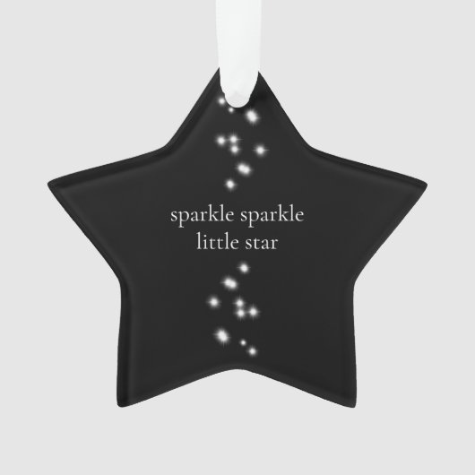 Sparkle Sparkle Little Star Black Starlight Ornament (voorkant)
