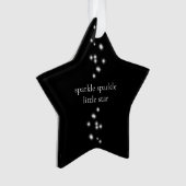 Sparkle Sparkle Little Star Black Starlight Ornament (voorkant)