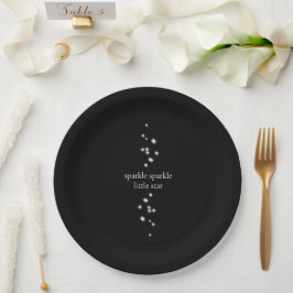 Sparkle Sparkle Little Star Black Starlight Papieren Bordje