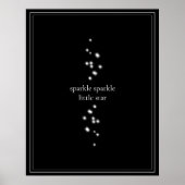 Sparkle Sparkle Little Star Black Starlight Poster (Voorkant)