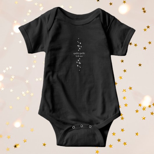 Sparkle Sparkle Little Star Black Starlight Romper