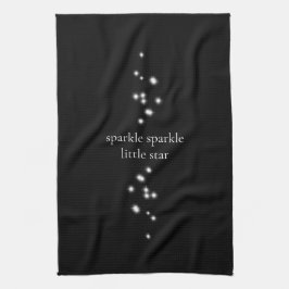 Sparkle Sparkle Little Star Black Starlight Theedoek