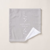 Sparkle Sparkle Little Star Silver Grey Starlight Bad Handdoek (Wasdoekje)