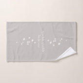Sparkle Sparkle Little Star Silver Grey Starlight Bad Handdoek (Handdoek)