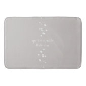 Sparkle Sparkle Little Star Silver Grey Starlight Badmat (Voorkant)