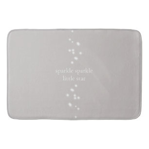 Sparkle Sparkle Little Star Silver Grey Starlight Badmat