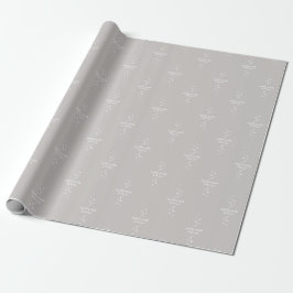 Sparkle Sparkle Little Star Silver Grey Starlight Cadeaupapier