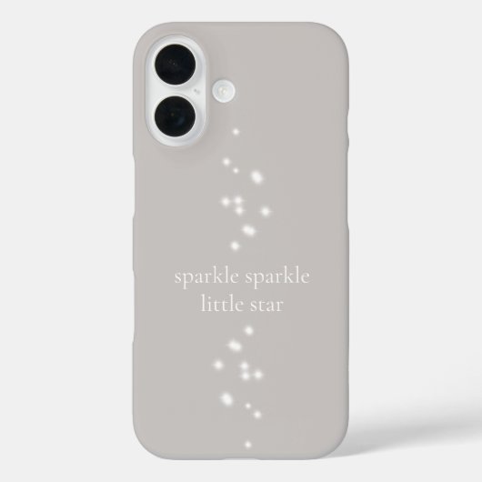 Sparkle Sparkle Little Star Silver Grey Starlight Case-Mate iPhone Case (Achterkant)