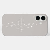 Sparkle Sparkle Little Star Silver Grey Starlight Case-Mate iPhone Case (Achterkant (horizontaal))