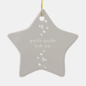 Sparkle Sparkle Little Star Silver Grey Starlight Keramisch Ornament (Voorkant)