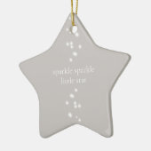Sparkle Sparkle Little Star Silver Grey Starlight Keramisch Ornament (Links)