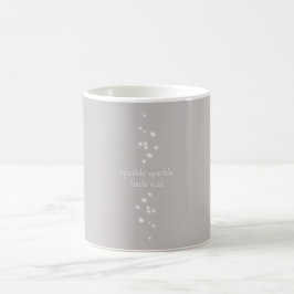 Sparkle Sparkle Little Star Silver Grey Starlight Koffiemok
