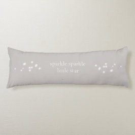 Sparkle Sparkle Little Star Silver Grey Starlight Lichaamskussen