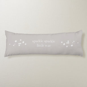 Sparkle Sparkle Little Star Silver Grey Starlight Lichaamskussen