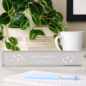 Sparkle Sparkle Little Star Silver Grey Starlight Naambordje