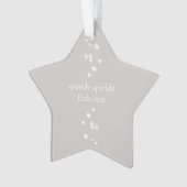 Sparkle Sparkle Little Star Silver Grey Starlight Ornament (voorkant)