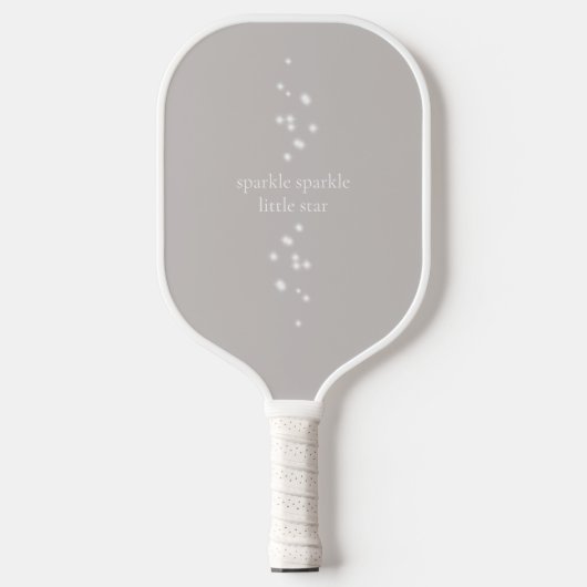 Sparkle Sparkle Little Star Silver Grey Starlight Pickleball Paddle (Voorkant)
