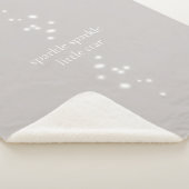 Sparkle Sparkle Little Star Silver Grey Starlight Sherpa Deken (3/4)