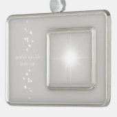 Sparkle Sparkle Little Star Silver Grey Starlight Verzilverd Omlijst Ornament (Links)