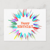 Sparkle Splash n Change Font / your own Text Briefkaart (Voorkant)