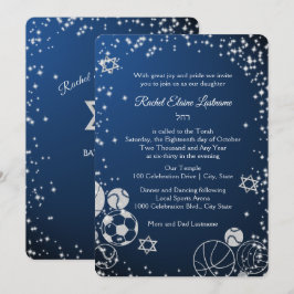 Sparkle Sports Bat Mitzvah Kaart