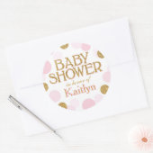 Sparkle Sprinkle Stippen Baby shower Label (Envelop)