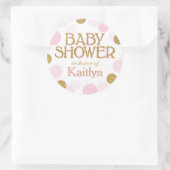 Sparkle Sprinkle Stippen Baby shower Label (Tas)