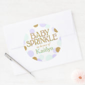 Sparkle Sprinkle Stippen Baby shower Label (Envelop)